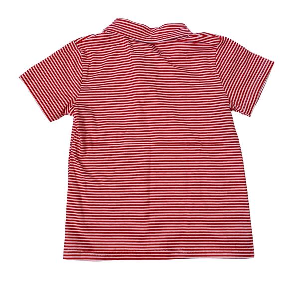 NWT Itsy Bitsy Size 18M Red Stripe Football Polo - Picture 3 of 3